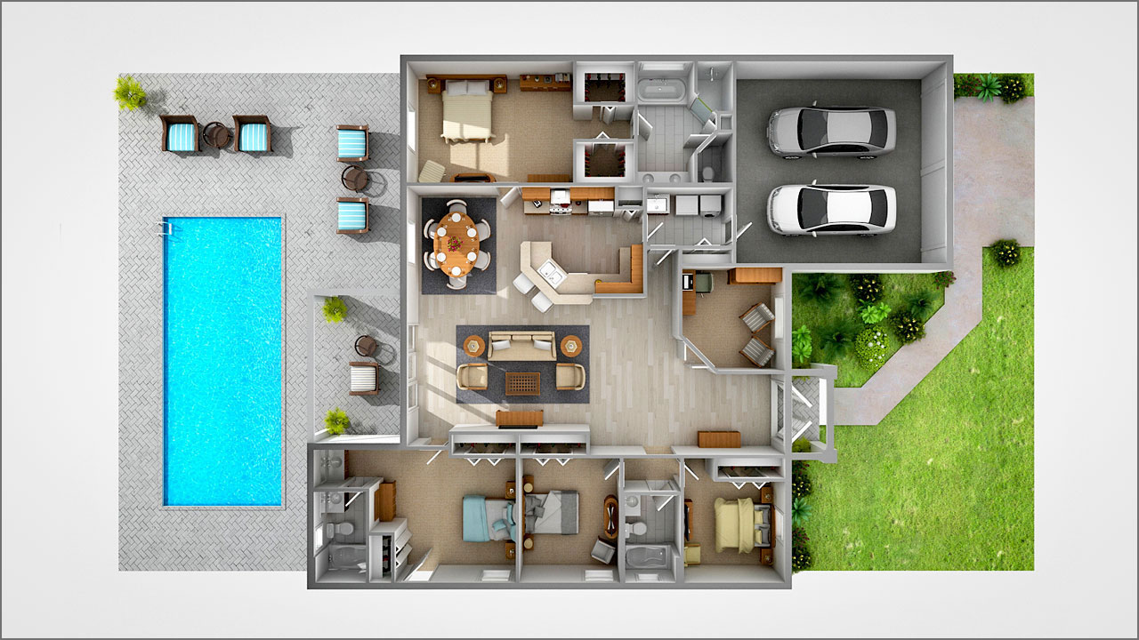 3 Desain Rumah Minimalis 3 Kamar yang Mewah